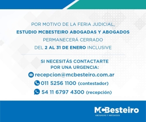 Importante: Feria Judicial