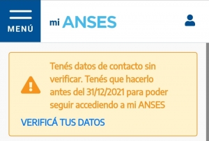 Mi ANSES: VERIFICÁ TUS DATOS