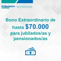 Nuevo Bono Extraordinario Previsional para octubre