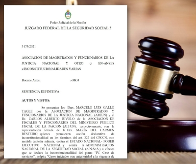 Sentencia definitiva- Asociación de Magistrados y Funcionarios de la Justicia Nacional y otro c/EN-ANSES s/Inconstitucionalidades varias